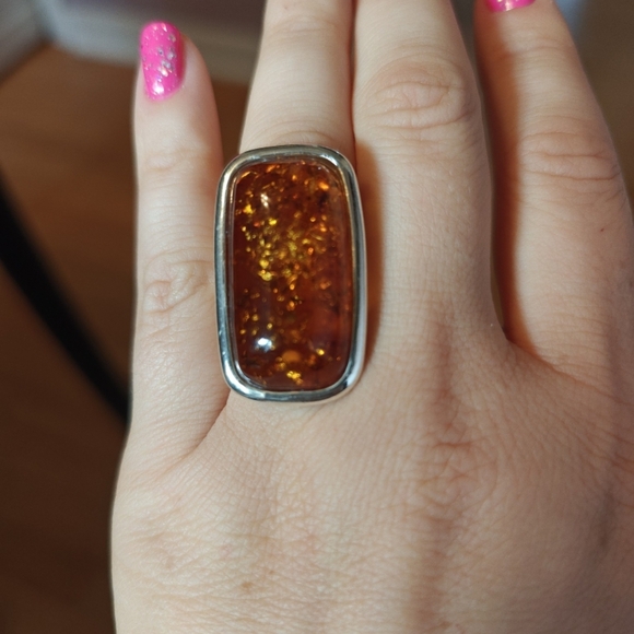 Jewelry - 925 Amber Ring